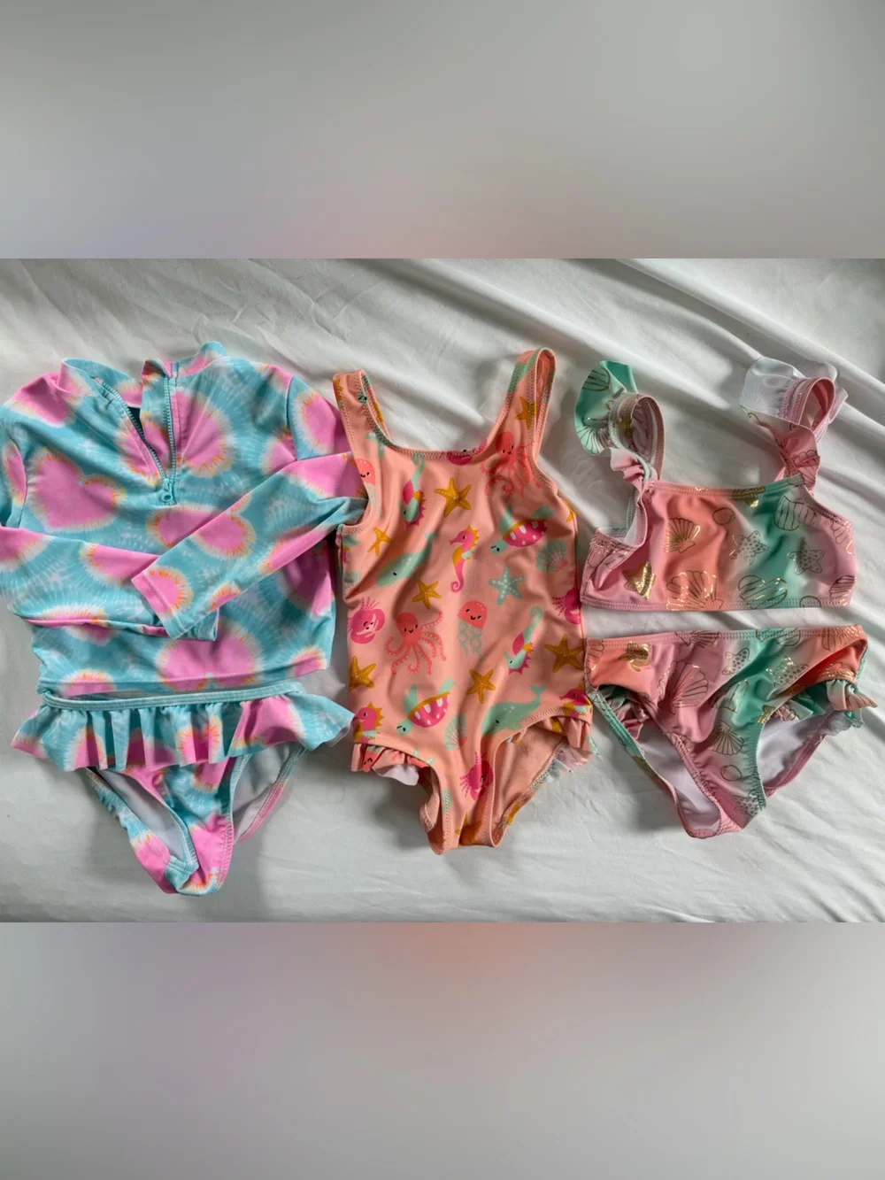 Primark Toddlwe Girls Swim Set - Pink & Teal Mix size 3T